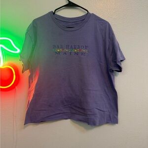 Bar Harbor Maine Purple Graphic Tee
